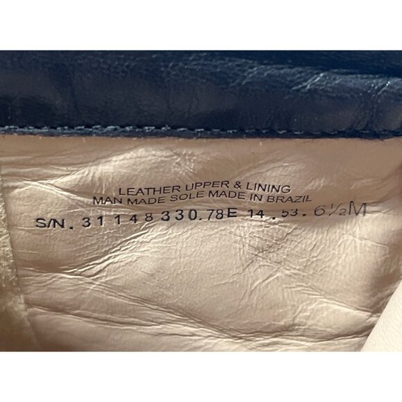 Tory Burch Leila Brown Quilted Leather Stacked Wedge Heel Bootie Sz 6.5M - Picture 8 of 10